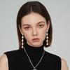 Серьги с кристаллами Роскошные Элегантные Серьги-капли Длинные Элегантные