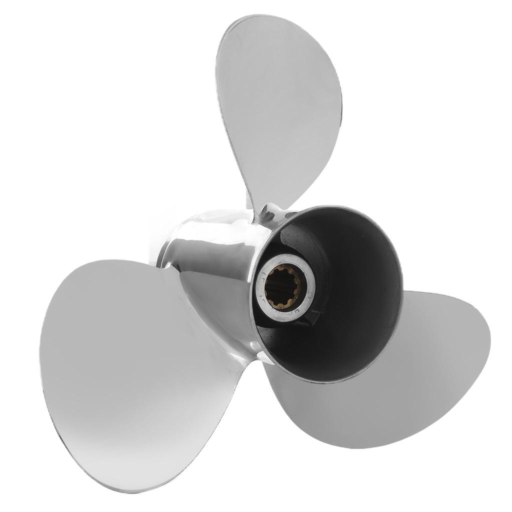 Marine Outboard Propeller 3 Blades 9 7 8in Diameter RH Rotation Replacement for YAMAHA Engines 20‑30HP