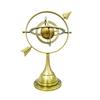 Old World Globe Sculpture Gold Armillary Sphere for Study or Living Room Decor