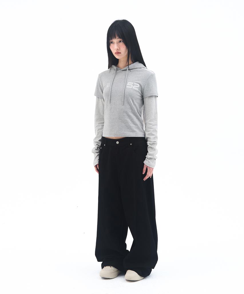 AMES-WORLDWIDE Overfit Cotton Pants Black