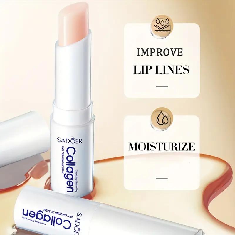 Бальзам для губ с коллагеном для питания и увлажнения сухих губ