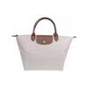 Le Pliage Original 30 Легкая Удобная Простая Прочная Застежка на Кнопке Молнии Короткие Ручки Холст Кожаная Сумка-тоут Средняя 1623089P71