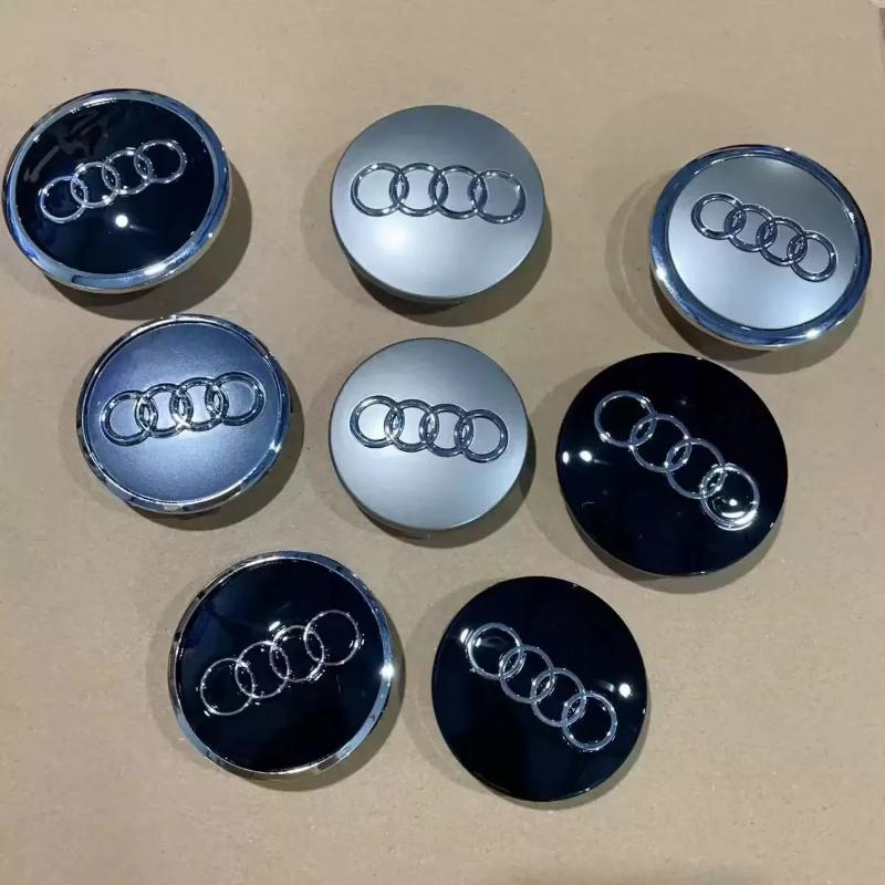4PCS Suitable for Audi TT A3 A4 A5 A6 A7 A8 S4 S6 A1 A2 Q2 Q3 Automotive Wheel Hub Center Cover Badge Modification Accessories