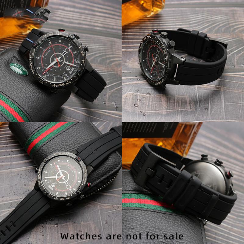 Высококачественный резиновый ремешок для часов TIMEX серии T2N720 TW2T76300 T2N721 Мужской Черный Водонепроницаемый Силиконовый Спортивный Ремешок 24*16мм
