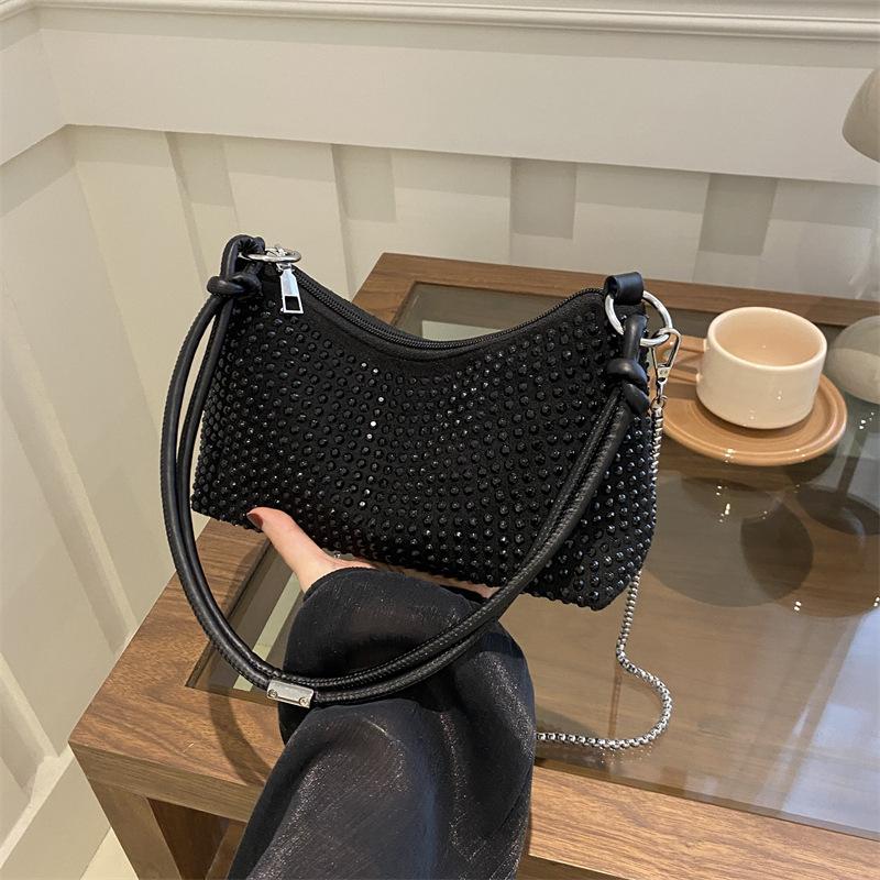Сумки с бриллиантовой инкрустацией, женская мода и дорогие сумки через плечо в иностранном стиле, универсальные сумки-мессенджеры для весны и лета