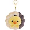 San-X Rilakkuma X Mister Donut Plush Keychain - Kiiroitori Angel French | Cute Collectible, Gift Idea