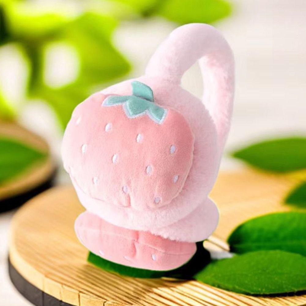 Multicolor Panda Earmuffs Unisex Cartoon Fruit Ear Muff Creative Kids Ear Muffs