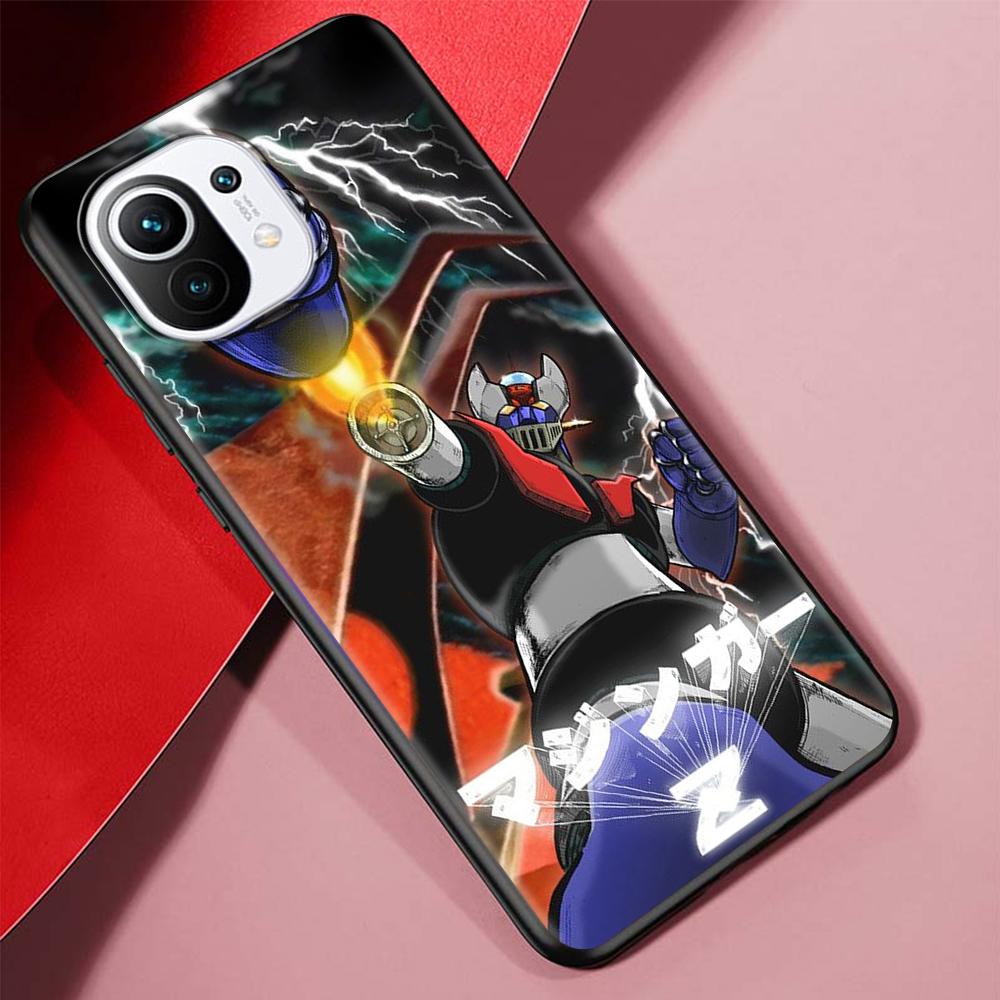 Чехол с аниме Manga Mazinger Z для Xiaomi Poco X3 NFC M3 Mi 11 Lite 5G 12X 11T 10T 12 Pro 9T Note 10 9, черный силиконовый чехол для телефона