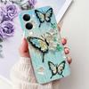 Для Vivo Y29s Y29 4G 5G / Vivo Y04 4G Задняя крышка Девчачий Модный Цветок Бабочка Рисунок Чехол Мягкий ТПУ Прозрачный Тонкий Силиконовый Чехол