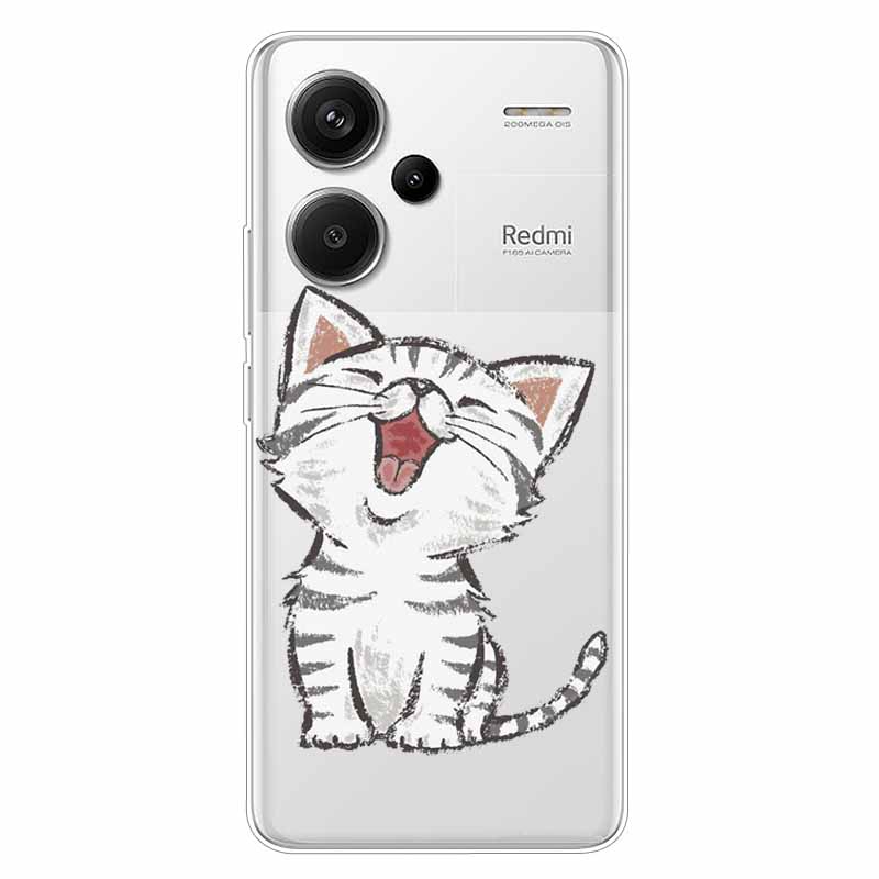 Чехол для Redmi Note 13 Pro Plus 5G, прозрачный мягкий силиконовый чехол-бампер для Xiaomi Redmi Note 13 Pro+ 5G, Funda