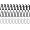 30 Pcs Heavy Duty Carabiner Hook Mini Quick Release Hook Durable Spring Snap Hook  Outdoor Camping