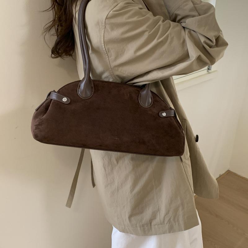 Premium Texture Retro Shoulder Underarm Bag Women's 2025 New Versatile Commuter Boston Pillow Bag