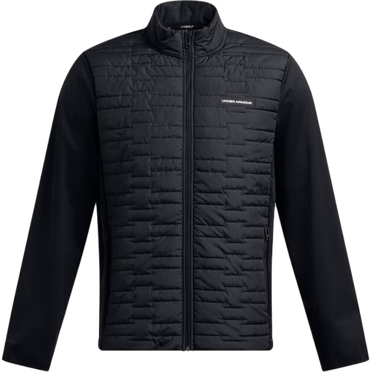 Under Armour Однотонная мужская куртка с воротником-молнией, черная 1385829-001