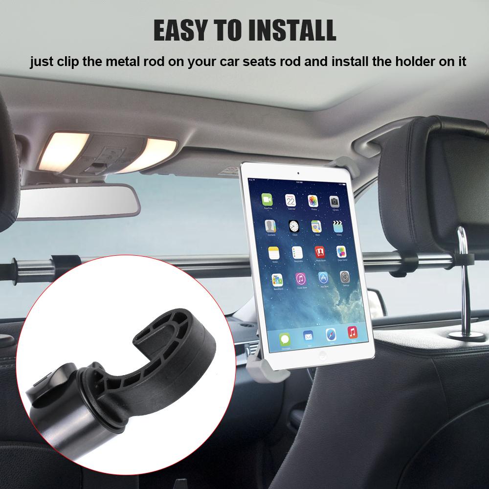 Car Holder For Ipad Xiaomi Samsung 7-11inch Tablet PC Stand Bracket Seat Back Headrest Mount Interior Kit Automotive AccessoriesGood product