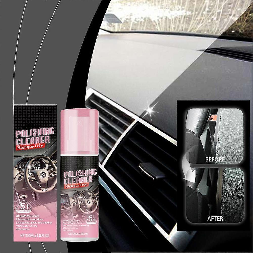 Car Interior Detail Polishing Cleaner Rubber Leather
