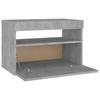 Nightstands with LED Lights 2 pcs Concrete Grey 60 x 35 x 40 cm