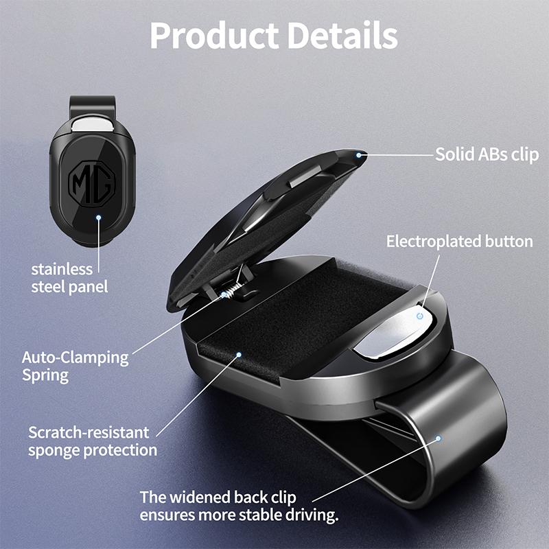 Universal Car Sunshade Sunglasses Storage ID Card Glasses Clip For MG Cyberster 3 5 6 7 ZS ES5 ONE HS 4 EV VV222