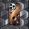 Чехол для телефона «Планеты Солнечной системы» для iPhone 17, 16, 15, 14, 13, 12, 11 Pro Max Plus, цветной градиент, мягкий ТПУ, черный чехол