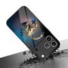 Закаленное стекло для телефона с узором золотого скорпиона, подходит для iPhone 17 16 15 14 13 12 11 Pro/Max/Plus, противоударное, защищающее от падений