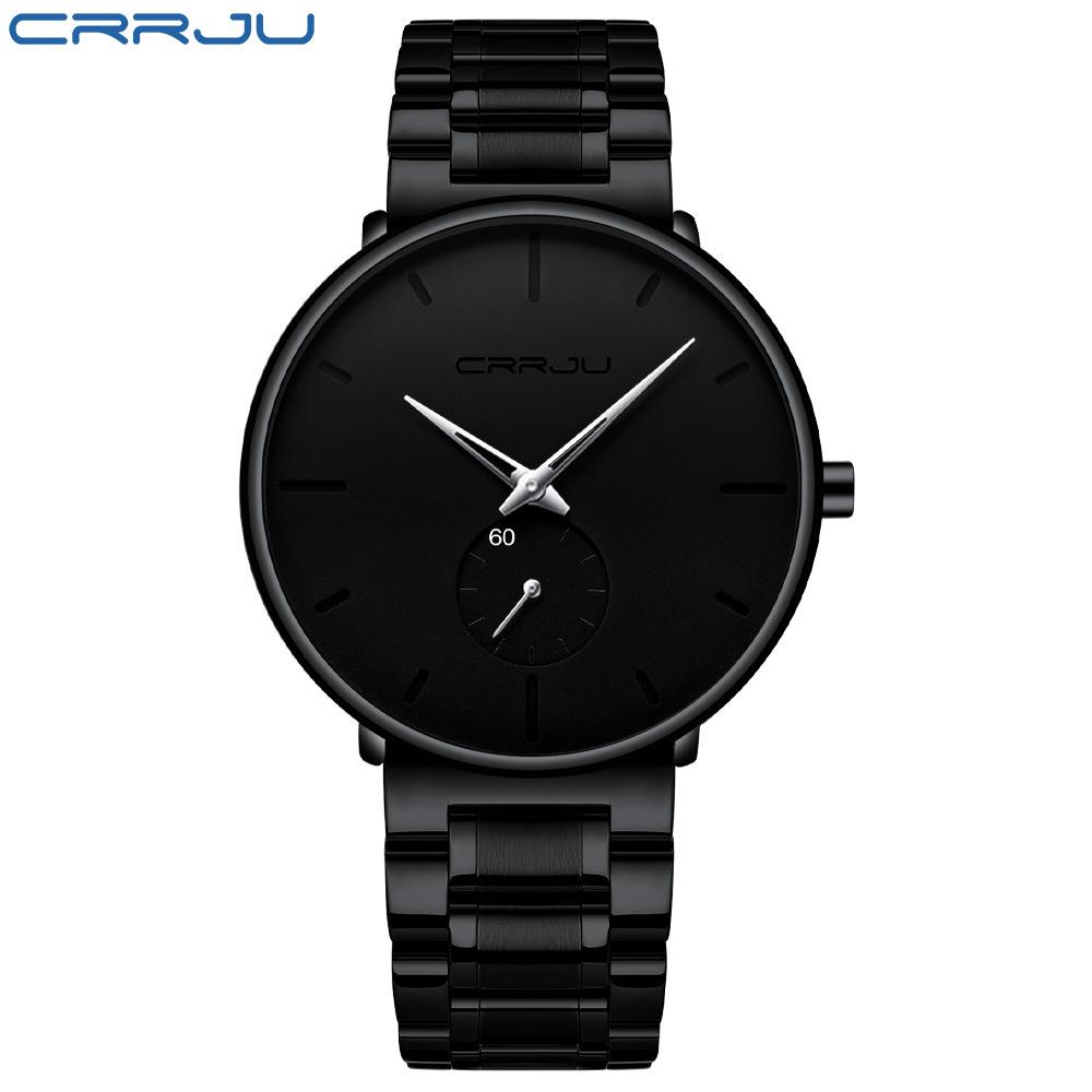 CRRJU 2150 Men's Ultra-thin Waterproof Steel Band Watch