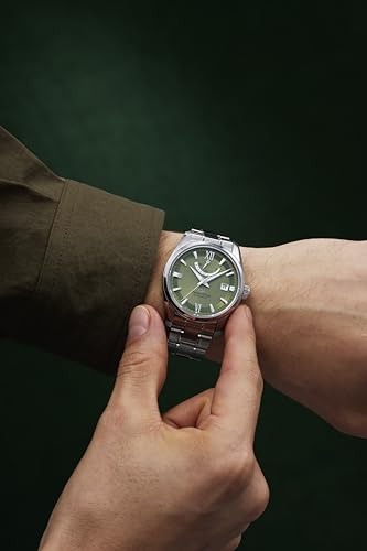 Мужские автоматические часы Orient Star RK-AU0107E, Современная дата, Механические, Сделано в Японии, с 2-летней гарантией производителя, Зеленые