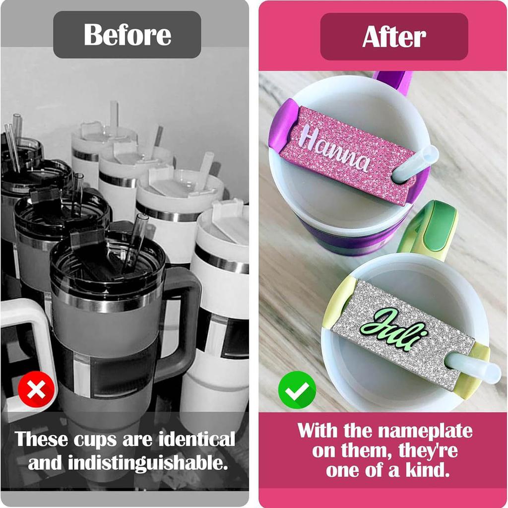 Упаковка из 12 привлекательных этикеток на крышку, акриловые наклейки, пустая табличка на чашку, акриловые декоративные листы, акриловый материал для чашки