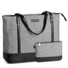 Бизнес-сумка Tote Tote Большая сумка A4 для компьютера, вмещает деловой наплечный шоппинг, включает в себя чемодан серого цвета Сумка, женская, сумка, вместимость, сумка, 15,6 дюйма