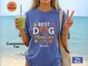 Custom Dog Paw Print With Name Comfort Colors Shirt, Personalized Doodle Mom Gift