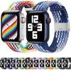 Nylon Fabric Band for Apple Watch Series 8 7 6 SE 5 4 3 38 40mm 42mm 44mm 41MM 45MM 49 Ultra Braided Solo Loop Strap for Iwatch