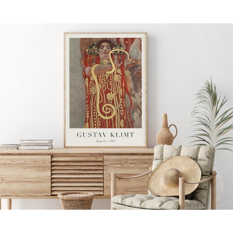 Густав Климт Абстрактная Выставка Произведение искусства Пейзаж Постер и Принты Печать на Холсте Настенное Искусство Картина для Гостиной Домашний Декор