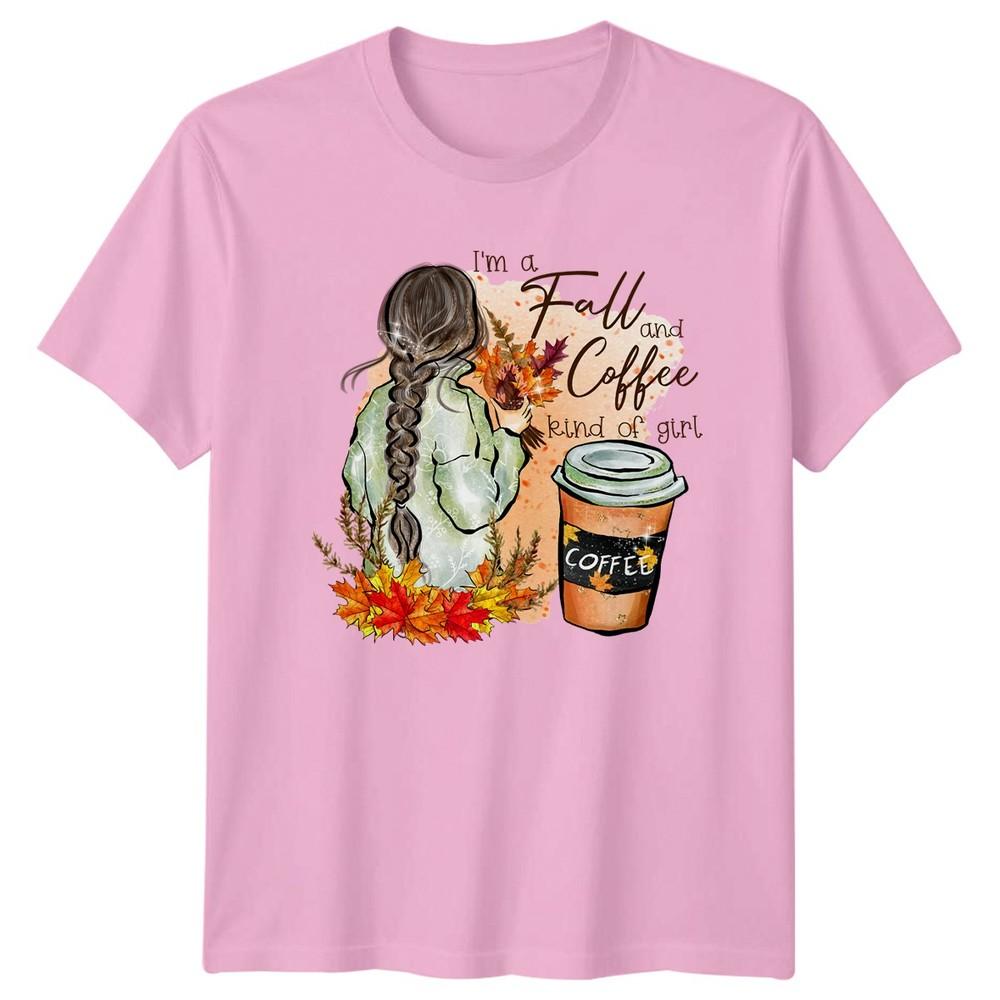 Im A Fall And Coffee Unisexs TShirt Autumn Fashion Coffee Thanksgiving Gift