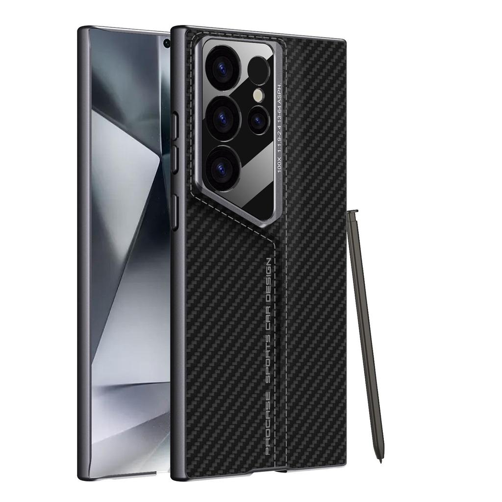 Защитный чехол-книжка из кожи с лезвием для Samsung S24 Ultra/S23 Ultra