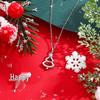 Women's Christmas Tree Zircon Necklace - Versatile, Non-Fading Clavicle Chain with Simple Hollow Design