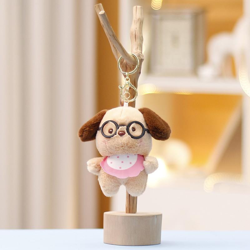 Charming Plush Dog Figure Keychain With Ultra Soft Filling Perfect For Gift Giving