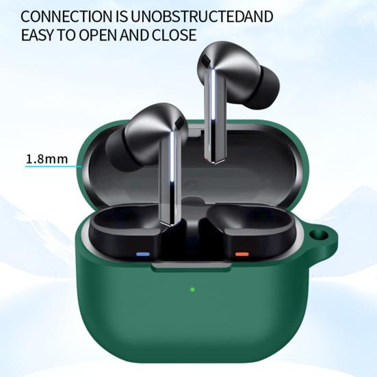 Earphone Protective Case Solid Color Shock-Proof Impact Resistant 360-Degree Protection Silicone Charging Case