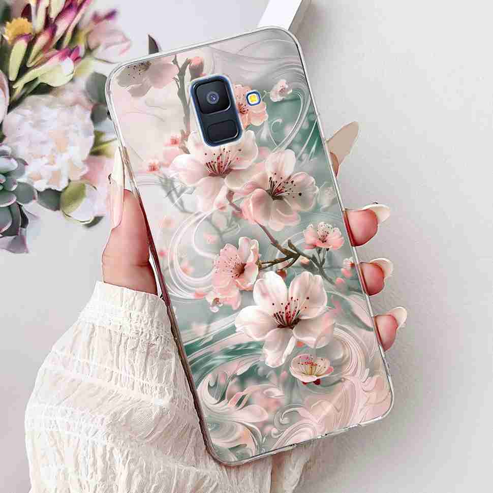 For Samsung Galaxy A6 2018 5.6" Case SM-A600F Soft Silicone TPU Cover For Samsung a6 A6 2018 SM-A600FN New Butterfly Phone Cases