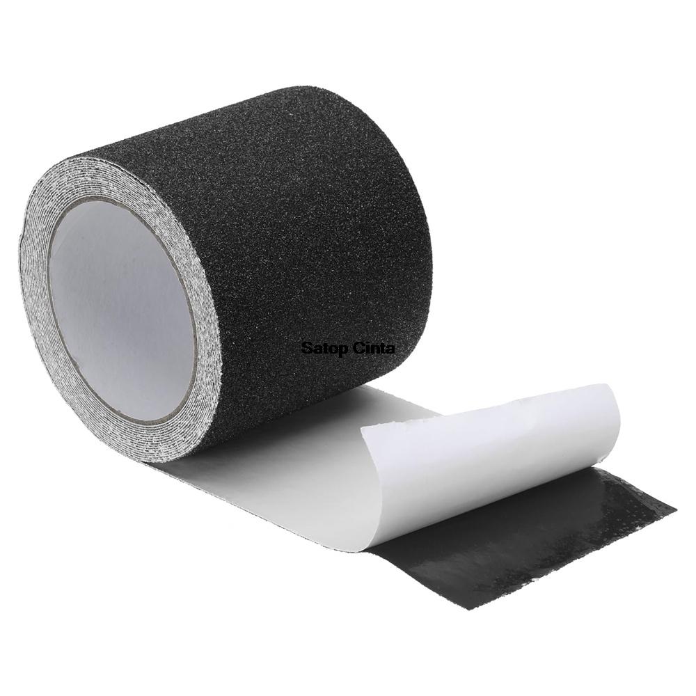 2.5cm/5cm/10cm*5m Black Anti Slip Traction Tapes Non-Slip Grip Friction Decals Waterproof Adhesive Strips For Stairs Tread Steps
