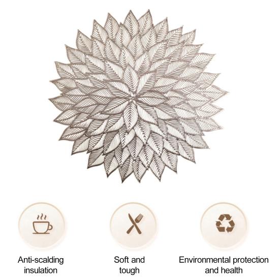 Подставка для столовых приборов, креативная подставка для столовых приборов в форме листа, защитный коврик для обеденного стола для украшения дома, кухни