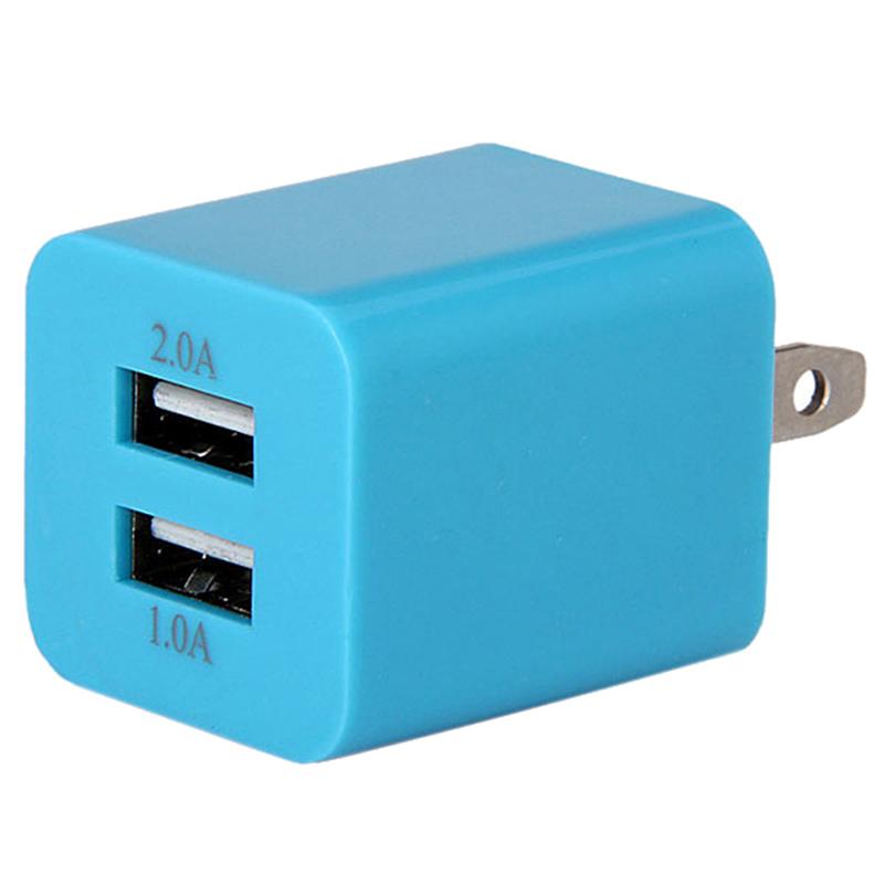 Цвет 2 порта USB Выход 5 В Настенное зарядное устройство Вилка Дорожный адаптер питания Телефон