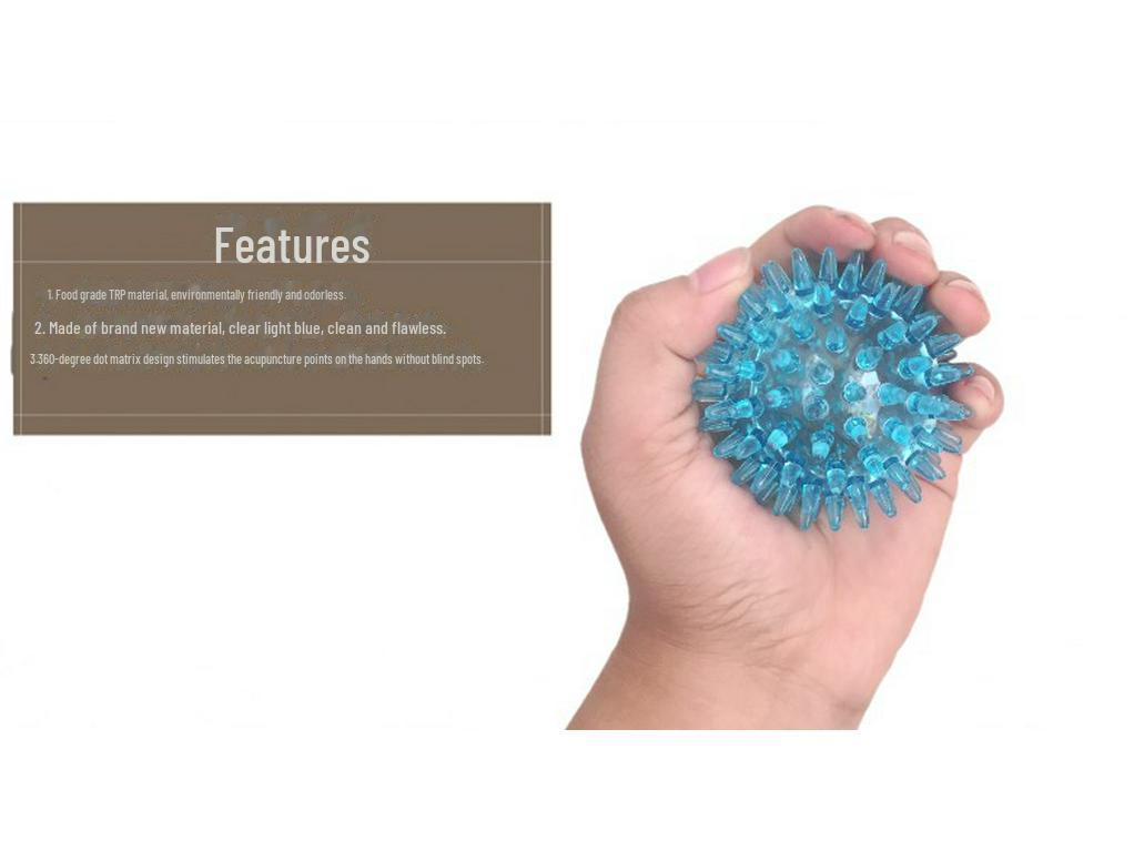 Эргономичный мяч для тренировки силы хвата для пожилых - Мягкий силикон с отверстиями для пальцев