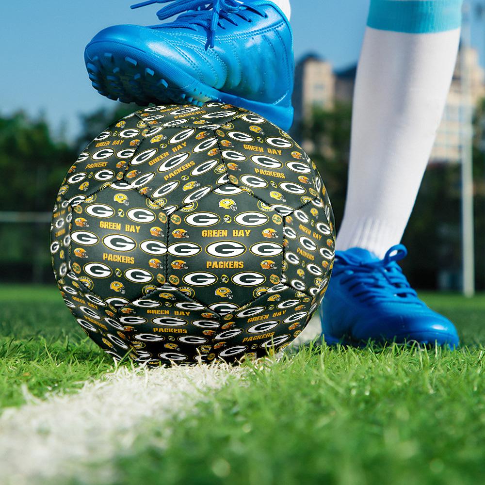 Green Bay Packers Fan Gear Size 5 Soccer Balls, High-Quality, Anti-Slip, Protective Football, a Unique Gift Suitable for Birthdays, Christmas