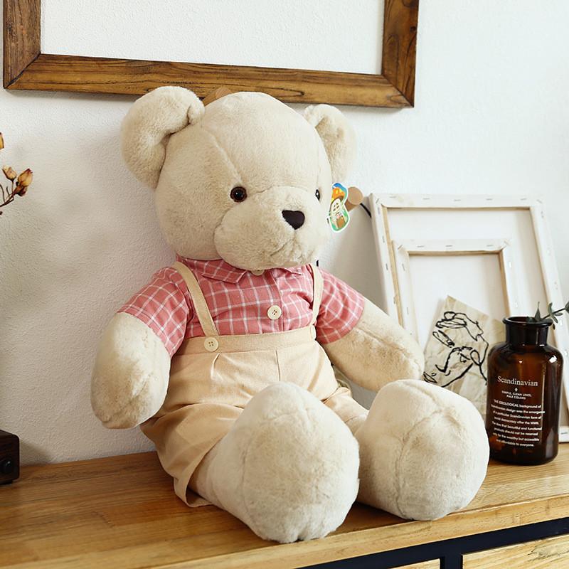 Cute Bear Plush Toy Soft Cartoon Stuffed Animal Kids Birthday Decoration Gift