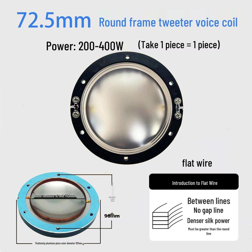 Ремонтные детали для диафрагмы высокочастотного динамика: 25-75 Жила Круглая Плоская Проволока