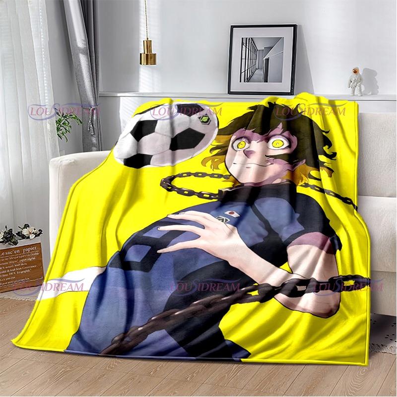 Одеяло с синим замком из японского мультфильма аниме, теплое, уютное домашнее одеяло для кровати, дивана, дивана, легкие подарки для мальчика