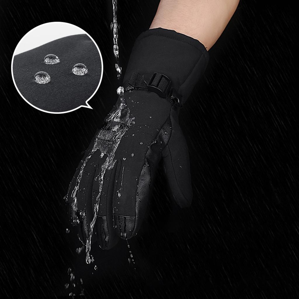 Перчатки для катания на лыжах из толстого бархата для мужчин и женщин, для езды на велосипеде и на открытом воздухе, для защиты от ветра и холода, для спорта, износостойкие и теплые перчатки для экрана