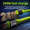 Digital Display Type C To Type C Cable PD 240W Silicone Fast Charging Data Cable for Huawei Samsung Xiaomi iPhone16 1.5m