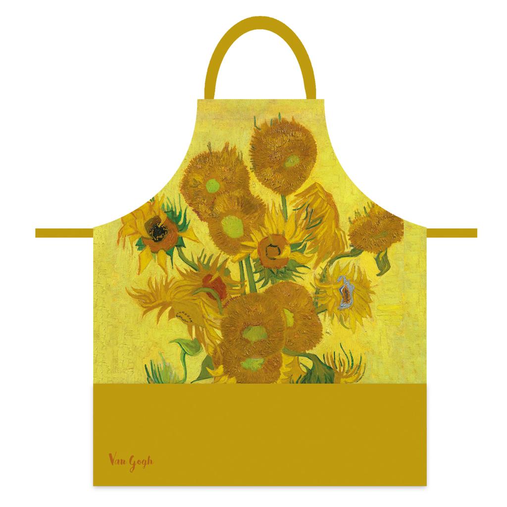 Les Trésors De Lily [Q9255] - Designer Apron 'Vincent Van Gogh' (The Sunflowers) - 78x68 Cm