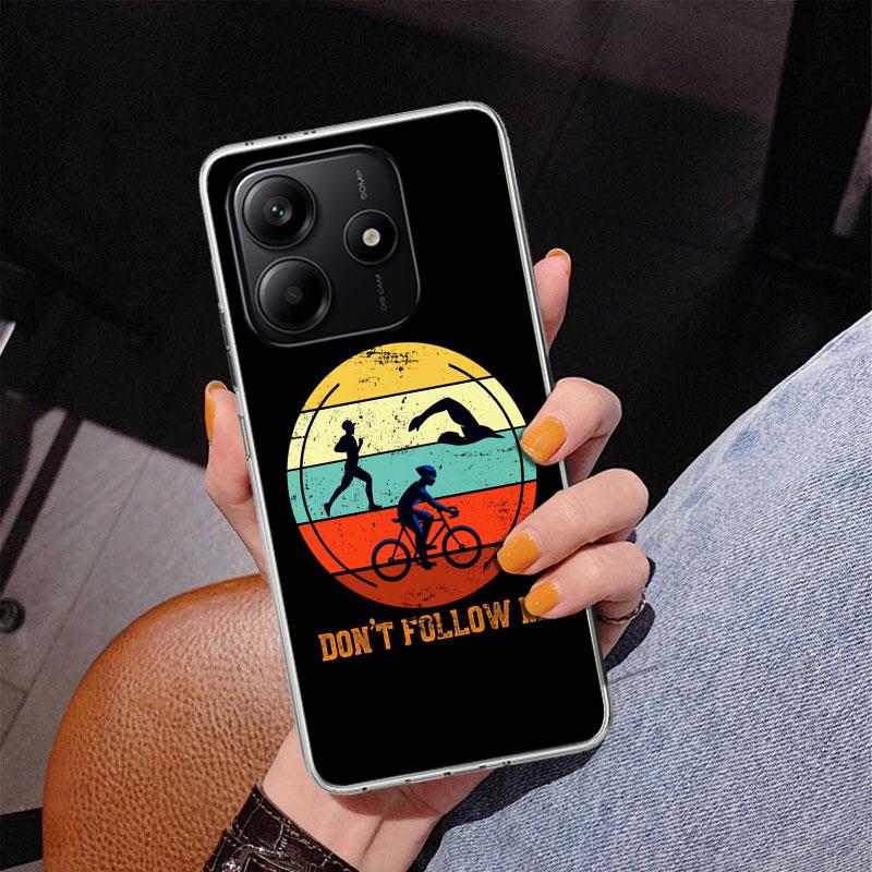 Triathlon Swim Bike Run Phnoe Case for Phnoe Case for Xiaomi Redmi Note 15 14 14S 13 Pro Plus 12 12S 11S 11E 10S 10 11T 5G Uniqu