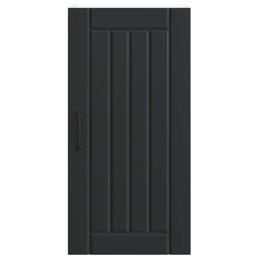 Wall Cabinet LUCCA Black 40 x 31 x 80 cm Particleboard