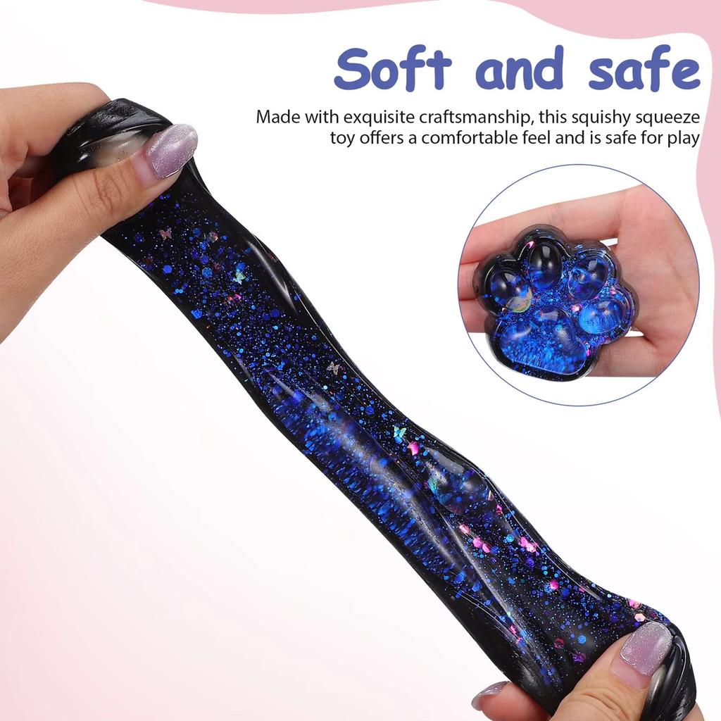 Игрушки-антистресс в виде кошачьей лапки, милые кавайные фуфу, сенсорные игрушки, желеобразные сквиши, непоседливые игрушки, новинки для детей и подростков